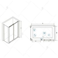 Душевой уголок RGW CL-48 32094896-011 160x90 (хром/прозрачное стекло) - Превью изображения №3 — Интернет-магазин ПроЗаказ
