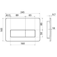 Панель смыва IDDIS Unifix UNI41CHi77 (хром) - Превью изображения №3 — Интернет-магазин ПроЗаказ