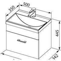  Aquanet Тумба с умывальником Нота 50 287705 - Превью изображения №7 — Интернет-магазин ПроЗаказ