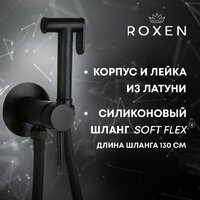 Гигиенический душ Roxen Santi 500940-B (черный матовый) - Превью изображения №7 — Интернет-магазин ПроЗаказ