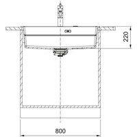 Кухонная мойка Franke Kanon KNG PRO 610-73 FTL 114.0749.636 (грецкий ореховый) - Превью изображения №6 — Интернет-магазин ПроЗаказ