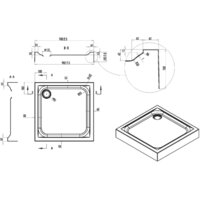 Душевой поддон AM.PM Gem W90T-403-090W - Превью изображения №2 — Интернет-магазин ПроЗаказ