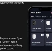 Умная колонка Яндекс Станция Макс (с хабом умного дома Zigbee, черный) - Превью изображения №12 — Интернет-магазин ПроЗаказ