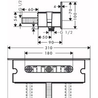Шланговое подключение Hansgrohe Fixfit 26456000 - Превью изображения №2 — Интернет-магазин ПроЗаказ