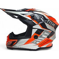 Мотошлем AIM RH855 Fiber Glass Tondo RH855T-OBW-XS (XS, оранжевый/черный/белый) - Превью изображения №3 — Интернет-магазин ПроЗаказ