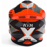 Мотошлем AIM RH855 Fiber Glass Tondo RH855T-OBW-XS (XS, оранжевый/черный/белый) - Превью изображения №4 — Интернет-магазин ПроЗаказ