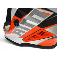 Мотошлем AIM RH855 Fiber Glass Tondo RH855T-OBW-XS (XS, оранжевый/черный/белый) - Превью изображения №9 — Интернет-магазин ПроЗаказ
