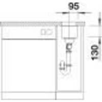 Кухонная мойка Blanco Subline 160-U 526799 (вулканический серый) - Превью изображения №4 — Интернет-магазин ПроЗаказ