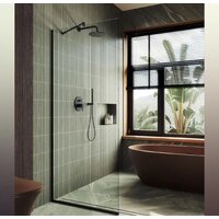 Душевая стенка MaybahGlass 195x89 MGD-689-6у (прозрачное стекло/черный) - Превью изображения №4 — Интернет-магазин ПроЗаказ