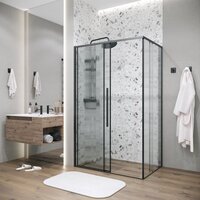 Душевой уголок Grossman Galaxy 100x90x195 120.K33.01.1090.21.02 (черный матовый/стекло шиншилла) - Превью изображения №8 — Интернет-магазин ПроЗаказ