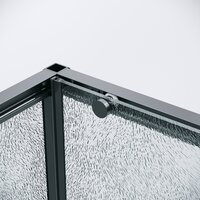 Душевой уголок Grossman Galaxy 100x90x195 120.K33.01.1090.21.02 (черный матовый/стекло шиншилла) - Превью изображения №3 — Интернет-магазин ПроЗаказ