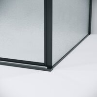 Душевой уголок Grossman Galaxy 100x90x195 120.K33.01.1090.21.02 (черный матовый/стекло шиншилла) - Превью изображения №5 — Интернет-магазин ПроЗаказ