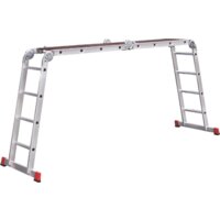 Лестница-трансформер Новая высота NV 333 с помостом профессиональная 4x4 ступени - Превью изображения №2 — Интернет-магазин ПроЗаказ