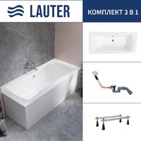 Lauter Belgravia 180x80 21110180 (с ножками и сифоном 21Y11030 хром)