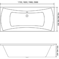 Ванна Lauter Belgravia 180x80 21110180 (с ножками и сифоном 21Y11030 хром) - Превью изображения №17 — Интернет-магазин ПроЗаказ