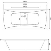 Ванна Lauter Belgravia 180x80 21110180 (с ножками и сифоном 21Y11030 хром) - Превью изображения №18 — Интернет-магазин ПроЗаказ