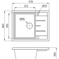 Кухонная мойка БелЭворс Mila L + смеситель W74004-9 + дозатор L405-1 (серый/сатин) - Превью изображения №9 — Интернет-магазин ПроЗаказ