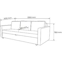 Диван Mio Tesoro Тойво (бежевый) - Превью изображения №13 — Интернет-магазин ПроЗаказ