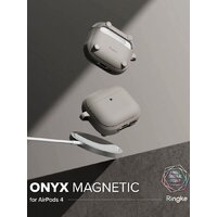 Чехол Ringke Onyx Magnetic для Airpods 4 Warm Gray - Превью изображения №2 — Интернет-магазин ПроЗаказ