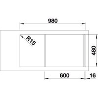 Кухонная мойка Blanco Faron XL 6 S 524783 (антрацит) - Превью изображения №4 — Интернет-магазин ПроЗаказ