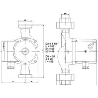 Циркуляционный насос IMP Pumps GHN 20/60-180 - Превью изображения №2 — Интернет-магазин ПроЗаказ