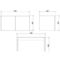  Cersanit Тумба под умывальник Colour 80 SP-SZ-COL-CM/COL/80 - Превью изображения №3 — Интернет-магазин ПроЗаказ