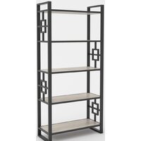Стеллаж Hype Mebel Квадро 80x170 (черный/дуб галифакс натуральный) - Превью изображения №1 — Интернет-магазин ПроЗаказ