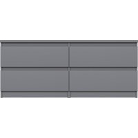 Тумба Mio Tesoro Кастор 4 ящика 2.03.03.100.4 (серый) - Превью изображения №2 — Интернет-магазин ПроЗаказ