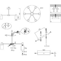 Подвесная люстра Ambrella light TR9572/6 SN (сатин) - Превью изображения №7 — Интернет-магазин ПроЗаказ