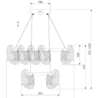 Подвесная люстра Bogate's 90374/2 - Превью изображения №6 — Интернет-магазин ПроЗаказ