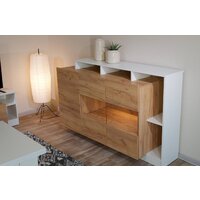 Комод Империал Невио-2 (дуб крафт золотой-белый) - Превью изображения №2 — Интернет-магазин ПроЗаказ