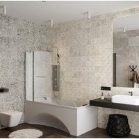 Стеклянная шторка для ванны Roxen Brimen 52010-120 120х140 - Превью изображения №2 — Интернет-магазин ПроЗаказ