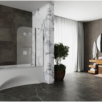 Стеклянная шторка для ванны Roxen Brimen 52010-120 120х140 - Превью изображения №4 — Интернет-магазин ПроЗаказ