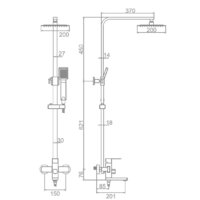 Душевая система  Ledeme L72433B - Превью изображения №8 — Интернет-магазин ПроЗаказ