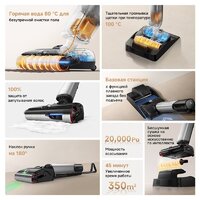 Вертикальный моющий пылесос Trouver Wet and Dry Vacuum X4 Pro - Превью изображения №21 — Интернет-магазин ПроЗаказ