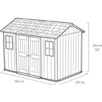  Keter Oakland 1175SD (2.29x3.5 м) - Превью изображения №5 — Интернет-магазин ПроЗаказ