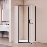 Душевой уголок RGW PA-081B 35088100-24 (черный/матовое стекло) - Превью изображения №2 — Интернет-магазин ПроЗаказ