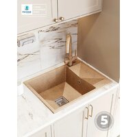 Кухонная мойка Polygran Blade 660 (песочный) - Превью изображения №3 — Интернет-магазин ПроЗаказ