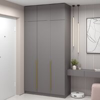 Шкаф распашной Soma Lord Gold 120x240 (серый) - Превью изображения №3 — Интернет-магазин ПроЗаказ