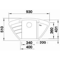 Кухонная мойка Blanco Zia 9 E (черный) 526031 - Превью изображения №5 — Интернет-магазин ПроЗаказ