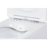 Унитаз подвесной Roxen Cube Bidet One Rimless 6 в 1 StounFix Dual Fresh 596716 (кнопка: хром) - Превью изображения №8 — Интернет-магазин ПроЗаказ
