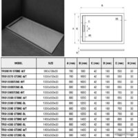 Душевой поддон WeltWasser TRS 9070 Stone-WT 90x70 - Превью изображения №2 — Интернет-магазин ПроЗаказ