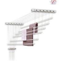 Сушилка для белья Comfort Alumin Потолочная 6 прутьев 170 см стальная (с металлическим креплением) - Превью изображения №4 — Интернет-магазин ПроЗаказ