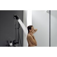 Душевой гарнитур  Hansgrohe Pulsify Select 105 3jet Relaxation 24170670 (черный матовый) - Превью изображения №2 — Интернет-магазин ПроЗаказ
