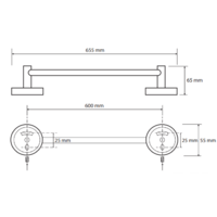 Держатель для полотенца Bemeta Omega 104104042 - Превью изображения №2 — Интернет-магазин ПроЗаказ