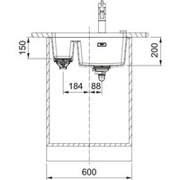 Кухонная мойка Franke Maris MRG 160-34-15 125.0687.269 (оникс) - Превью изображения №3 — Интернет-магазин ПроЗаказ