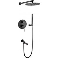 Душевая система  Grocenberg GB5099BL-1 (черный матовый) - Превью изображения №7 — Интернет-магазин ПроЗаказ