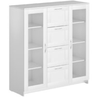 Mio Tesoro Сириус 2 двери со стеклом и 4 ящика 117x123 2.02.03.400.1 (белый)