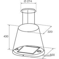 Кухонная вытяжка Jetair Gisela WH/F/50 (PRF0099143) - Превью изображения №3 — Интернет-магазин ПроЗаказ