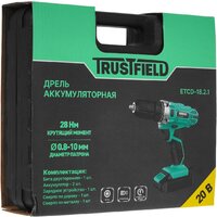 Дрель-шуруповерт Trustfield ETCD-18.2.1 (с 2-мя АКБ, кейс) - Превью изображения №9 — Интернет-магазин ПроЗаказ